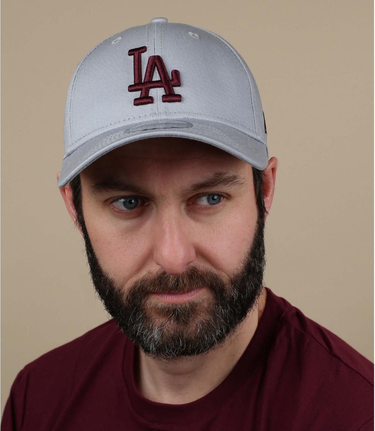 casquette LA gris bordeaux Casquette Essential 940 LA gray maroon casquette LA gris bordeaux Casquette Essential 940 LA gray maroon